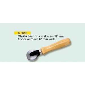 (K 0616) Oluklu Bastırma Makarası 12mm